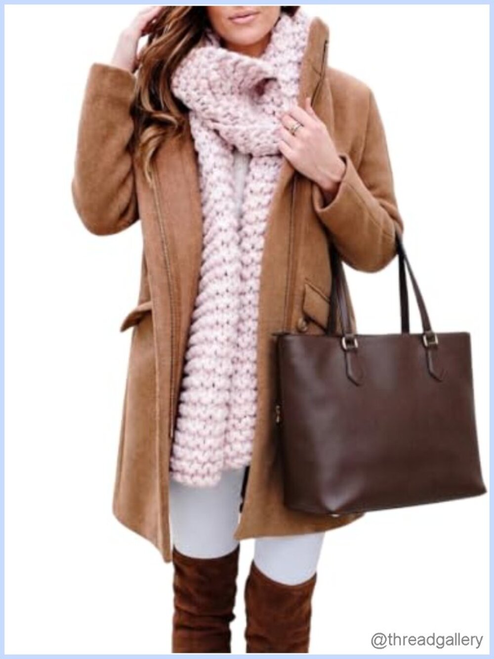 Womens Wool Blend Overcoat Stand Collar Zipper Front Business Casual